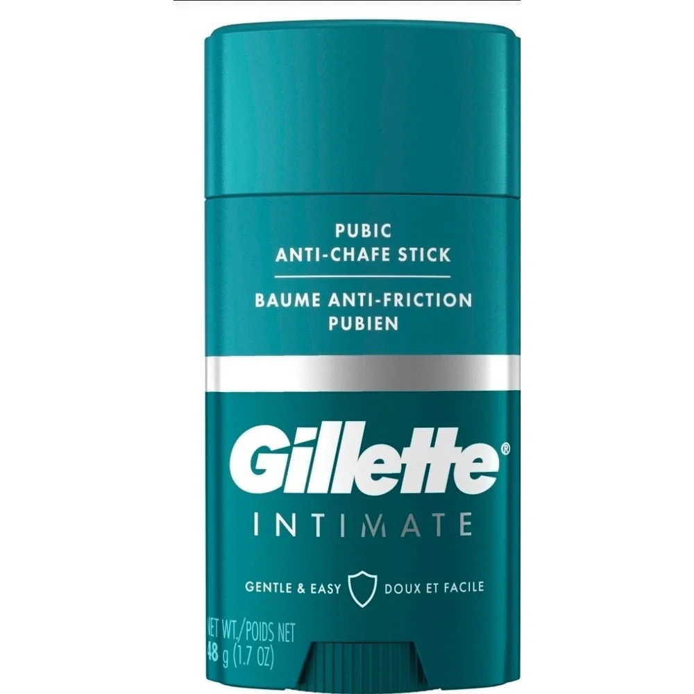 Gillette Intimate Pubic Anti-Chafe Stick 1.7 oz 48g Gentle Skin Protection Balm